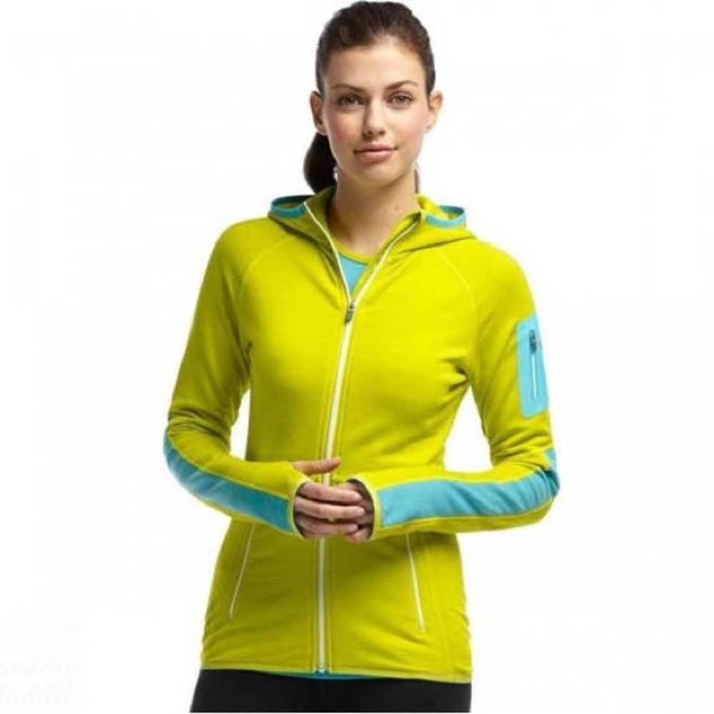 Icebreaker |‎ GT Merino Atom Long Sleeve Zip Jacket Size S